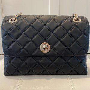 Kate Spade Natalia Medium Flap Shoulder Bag - Black